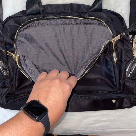 Sol and Selene Streetside Satchel in Black Nylon - Picture 3 of 7